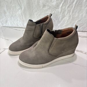 Susina | Areya Women’s Wedge Perforated Grey Booties Fashion Sneakers Size 9
